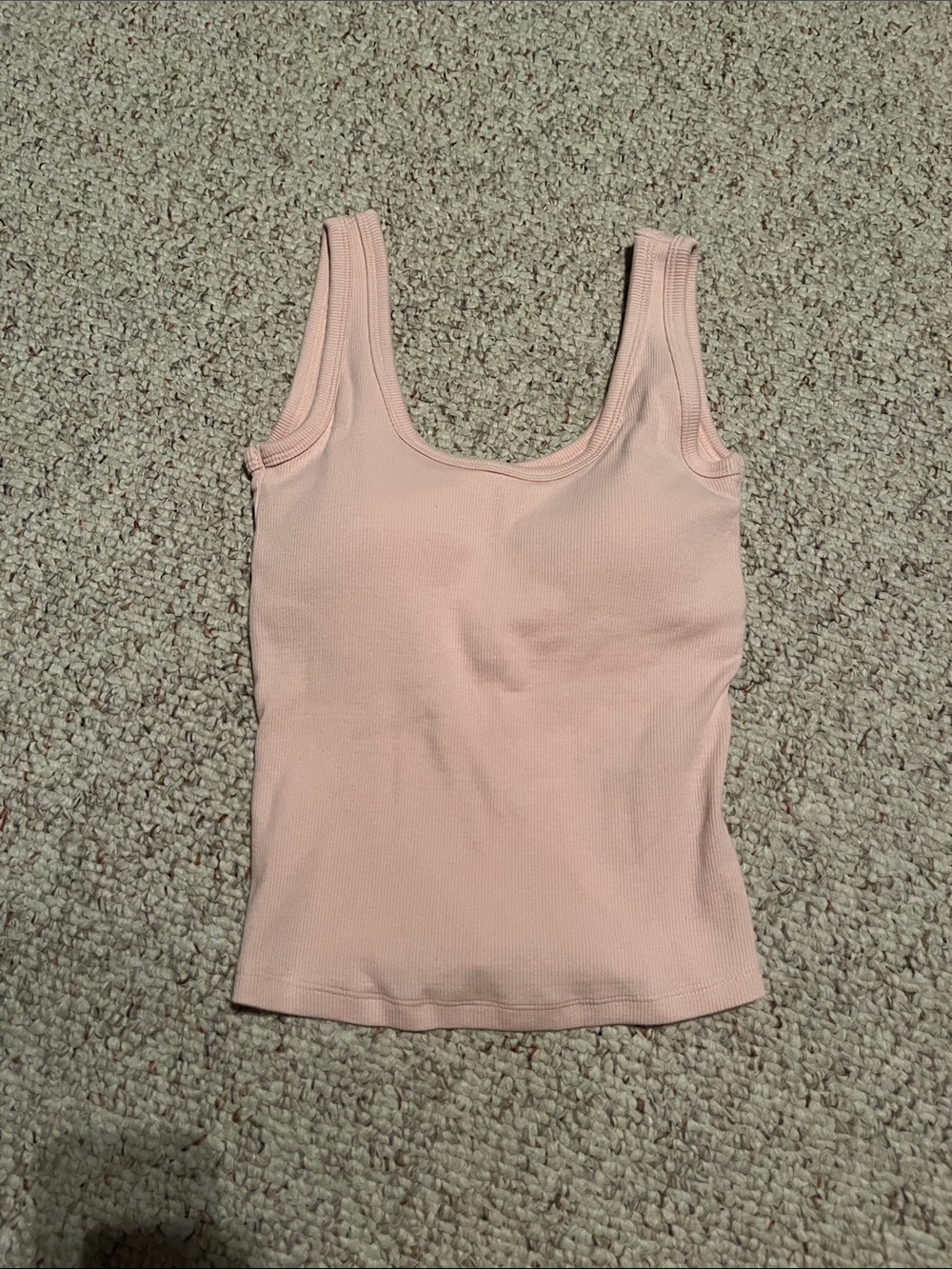 NWOT Abercrombie & Fitch Bra-Free Ribbed Scoop Neck Tank